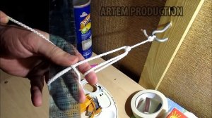 Настоящий простой шкотовый узел для вязки сетей только из нити.