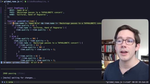 Refactoring with confidence - because of tests! (Gilded Rose Kata) смотреть онлайн