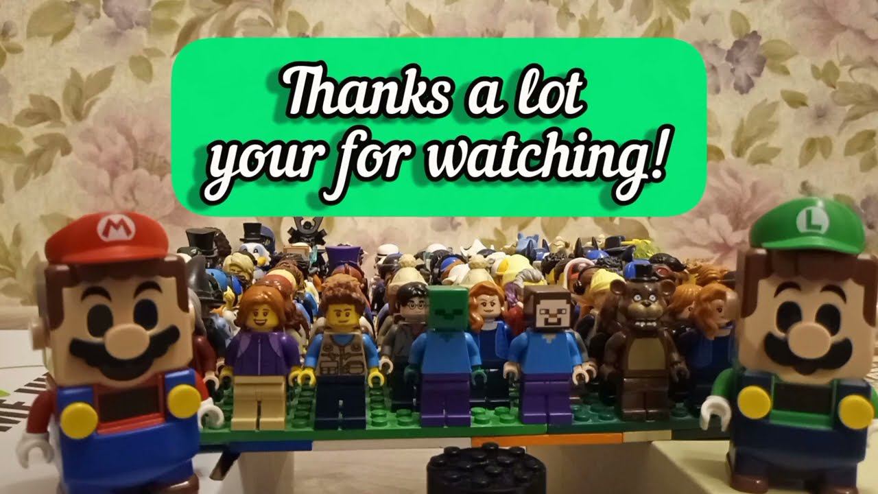 Big video! My Lego Minifigures! Review by Lego Super Mario & Luigi! смотреть онлайн