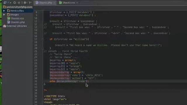 3 - Understanding the global POST array in PHP смотреть онлайн