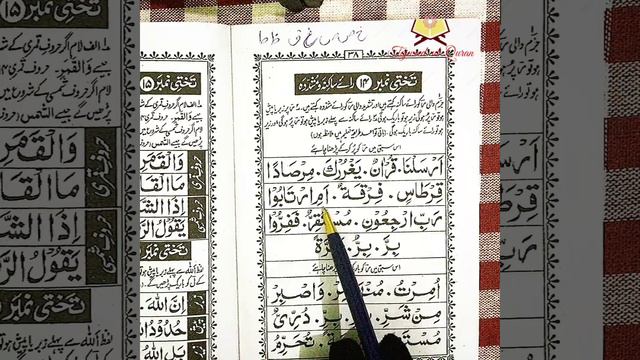 Noorani Qaida Raa Sakina Raa Mushaddadah Sabaq 23