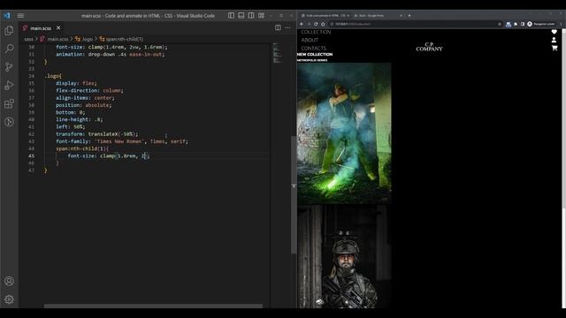 ? Tuto | Coder et Animer une Landing page en HTML / CSS смотреть онлайн
