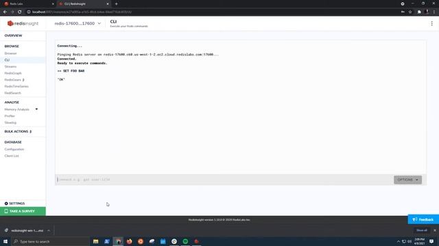 Connecting to RedisCloud on Windows смотреть онлайн