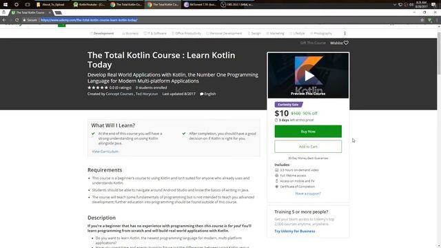 Learn Programming The Total Kotlin Course : Learn Kotlin Today смотреть онлайн