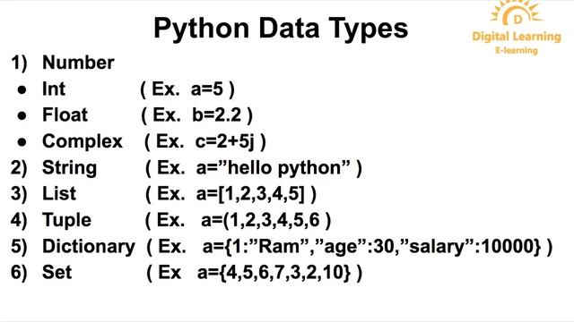 3 Data Science Python Data Types | Online Training Download app from below link смотреть онлайн