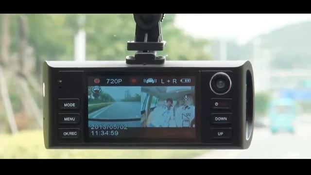 Dual Camera HD Car DVR With GPS Logger смотреть онлайн