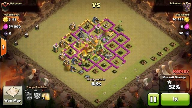 Clash of Clans - Attack Strategy Level 1 Dragons VS (2) Level 4 Air Defenses смотреть онлайн
