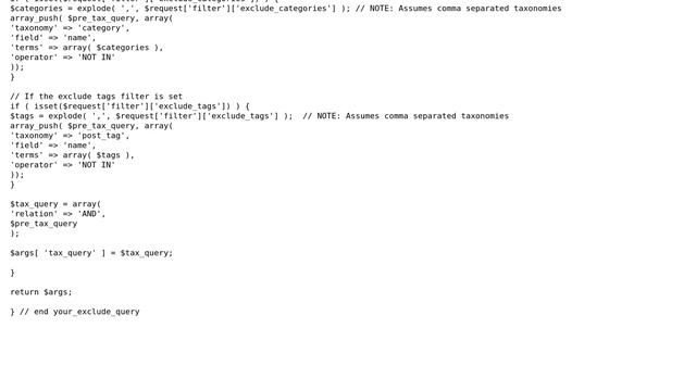Wordpress: WP API: Get posts excluding those with a tag or category name (3 Solutions!!) смотреть онлайн
