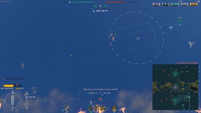 World of Warships: How to CV | Independence gameplay and port advice смотреть онлайн