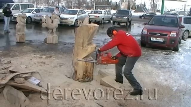 Резьба бензопилой: мастер-класс смотреть онлайн