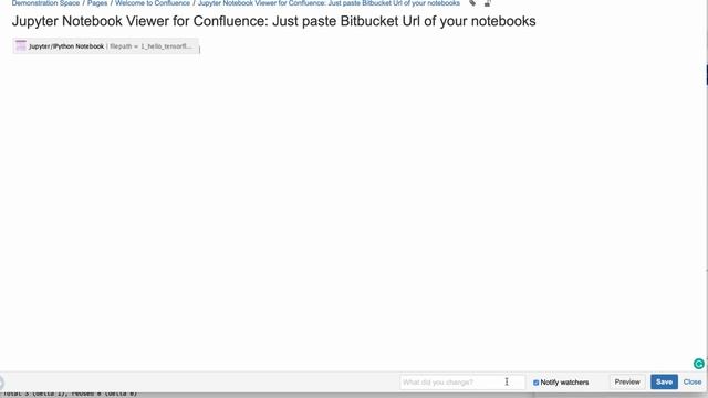 Jupyter/IPython Viewer for Confluence - copy&paste of Jupyter notebook URL's from Bitbucket смотреть онлайн
