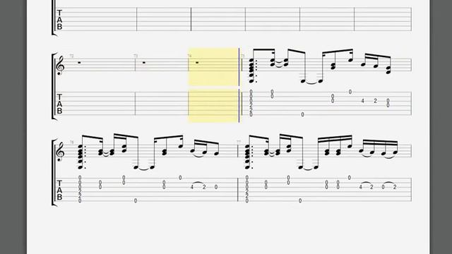 Metallica   Astronomy James Guitar Tablature