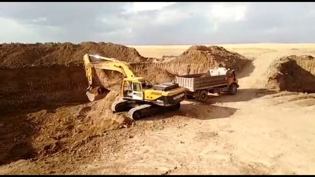 حفارة هونداي/ baggerfahrer Hyundai/ Excavator Hyundai смотреть онлайн