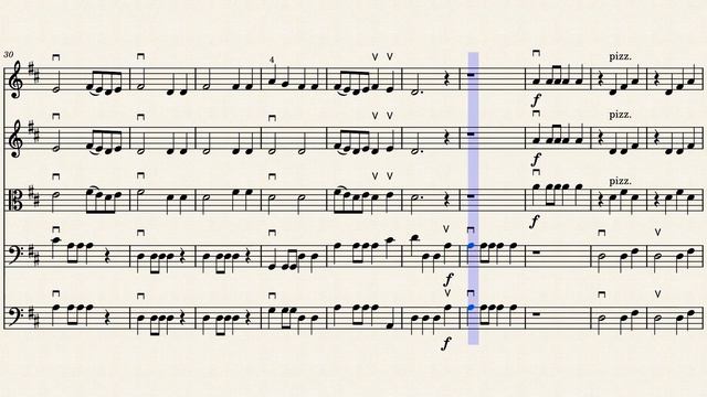 Hunters' Chorus Orchestra. Music Score for String Orchestra. Play Along. www.SashaViolin.com смотреть онлайн