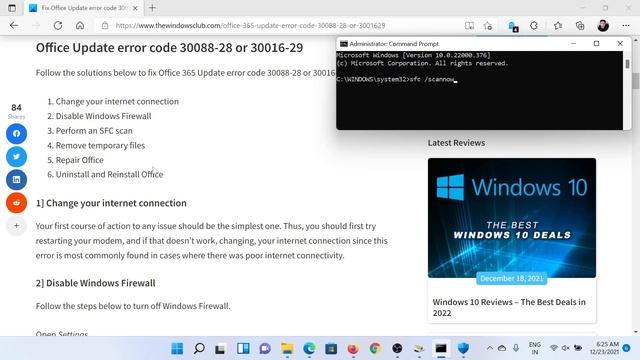 Fix Office Update error code 30088-28 or 30016-29 смотреть онлайн