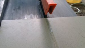 Электрический плиткорез. Использование неправильного диска. Что получилось.