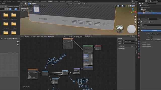 How to convert Normal DirtectX Map to Normal OpenGL Map in Blender смотреть онлайн