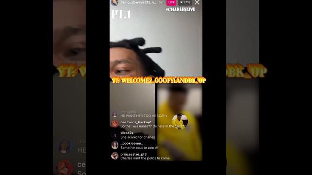 Famousboycharles scared of junior real bad 😭 bei calling the cops 🐀 смотреть онлайн