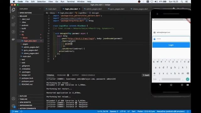 Login Multi User Android | Using Flutter & PHP | Client - Server смотреть онлайн