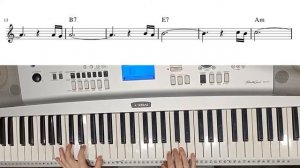 "Мелодия любви" из т/с "В ритме танго" играть по нотам на синтезаторе с аккордами