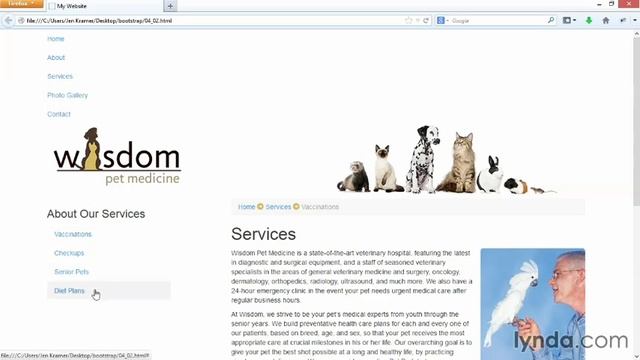 2 Using tabs and pills for navigation смотреть онлайн