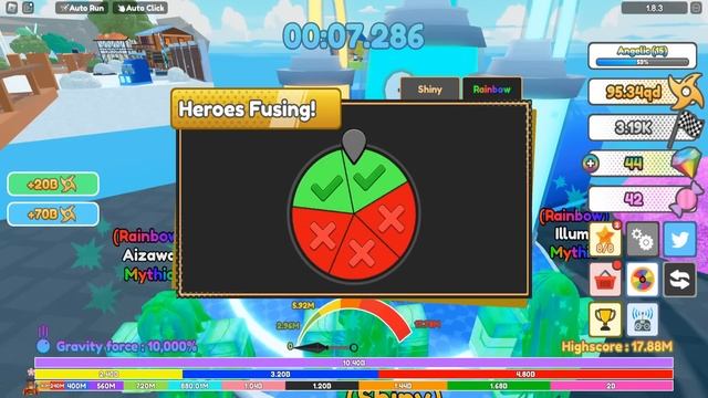 КТО КРУЧЕ? НУБ против ПРО против ЧИТЕРА - ЭВОЛЮЦИЯ АНИМЕ БЕГУНА в Anime Racing Clicker Roblox смотреть онлайн