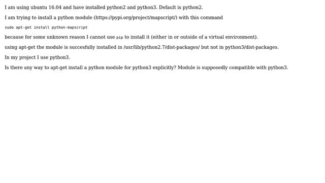 Ubuntu: Install python module for certain python binary смотреть онлайн