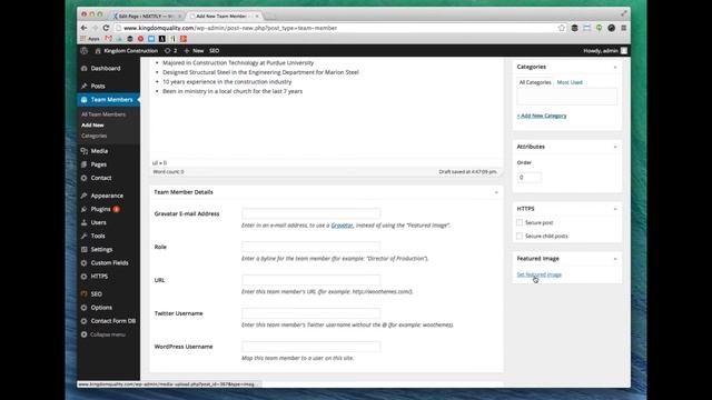 Adding Team Members in Wordpress смотреть онлайн