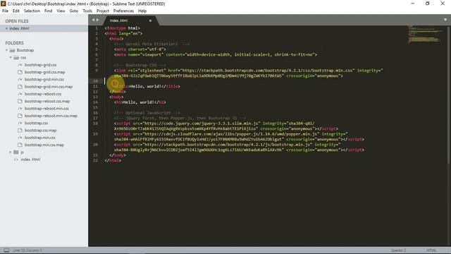 Bootstrap Dersleri 4 - Bootstrap ile ilk projenin oluşturulması ve bootstrap cdn kullanımı смотреть онлайн