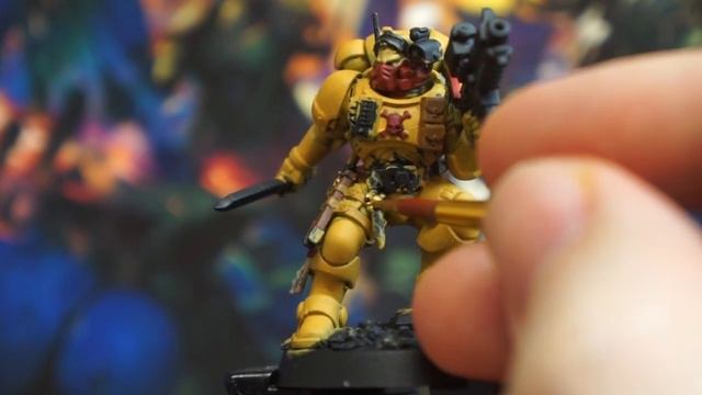 How to Paint IMPERIAL FISTS over BLACK PRIMER! смотреть онлайн