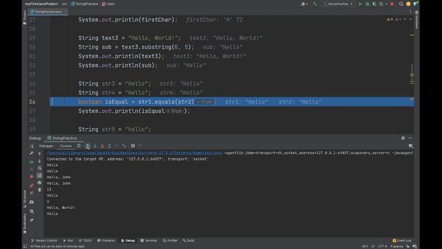 МЕТОДЫ КЛАССА STRING В JAVA ЗА 5 МИНУТ смотреть онлайн