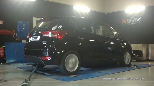 Hyundai IX 20 1.6 crdi 115cv Reprogrammation Moteur @ 155cv Digiservices Paris 77 Dyno смотреть онлайн