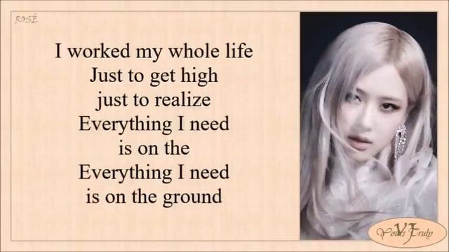 Rose-On the ground(lyrics video ) смотреть онлайн