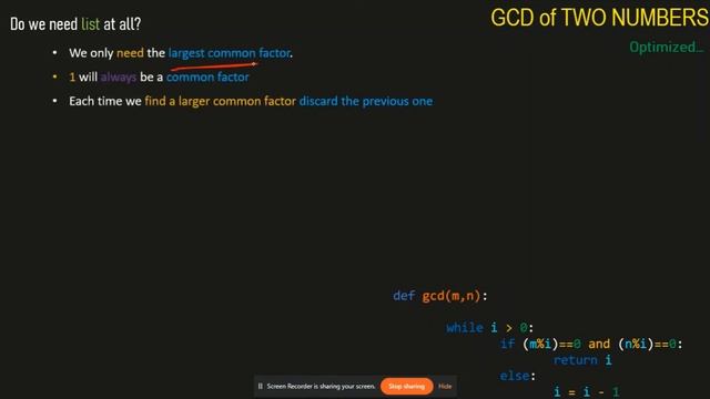 2.4. GCD of Two Number | Data Structures and Algorithms | Python | DSA Series смотреть онлайн