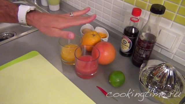 Крылышки c острым цитрусовым соусом - Запеченные куриные крылья - простой и вкусный рецепт смотреть онлайн