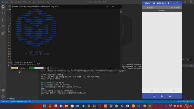 React Native Create App | How To Create React Native App | Our First App | No Skip Step by Step смотреть онлайн