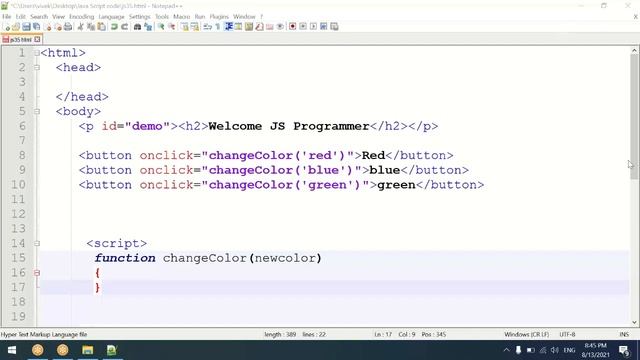 L-22 | getElementById() function in javascript | getElementById not working смотреть онлайн