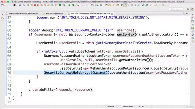 090 Step 89 Understanding JWT Spring Security Framework Setup смотреть онлайн
