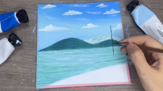 Warm Spring Painting / Acrylic Painting for Beginners / ASMR #156 / The Artist Love смотреть онлайн
