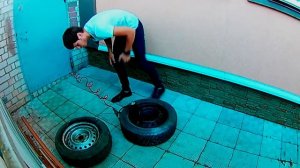 Самый мощный взрыв колеса (9 атмосфер)