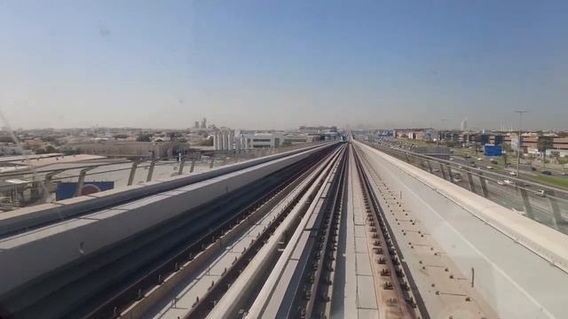 【8K】Dubai: Metro Dubai & Dubai Tram - Dubai International Airport Terminal 3 To Dubai Marina