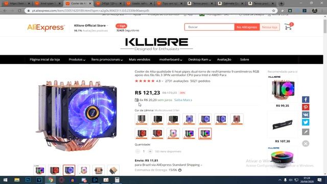 PC GAMER MAIS CUSTO BENEFICIO PRA COMPRAR NO ALIEXPRESS ! RODA FORTNITE EM 144 FPS FAZENDO LIVE ! смотреть онлайн