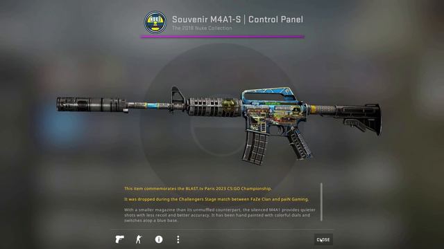 Souvenir M4A1-s Control Panel Unboxing