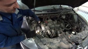 как снять приводной ремень / Mazda CX-7 2.3