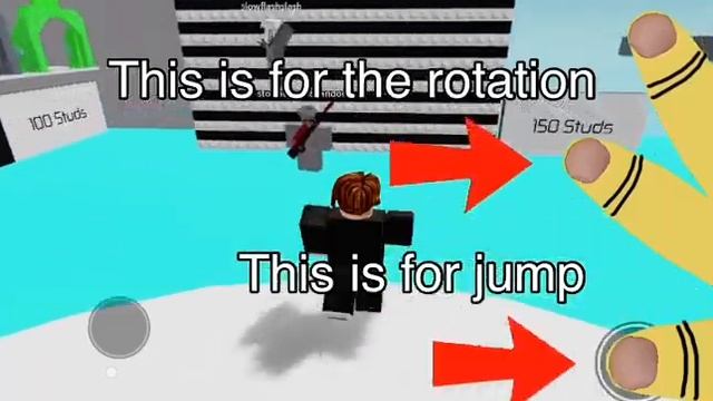 How to Wall Hop on Mobile Tutorial [Finger Reveal] (Roblox) смотреть онлайн