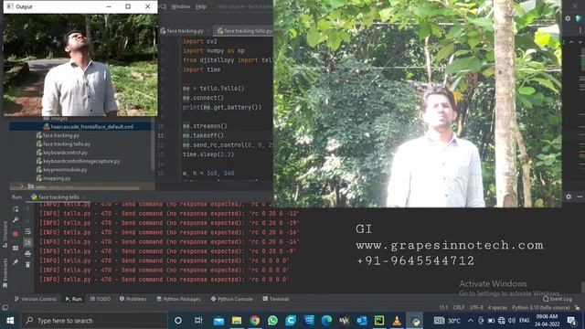 Face tracking- Drone Programming With Python смотреть онлайн