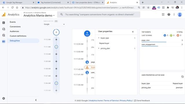 User-scoped Custom Dimensions in Google Analytics 4 (User properties) смотреть онлайн