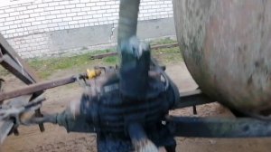 Самодельная ассенизаторская, вакуумная бочка для трактора Homemade sewer vacuum barrel for a tracto