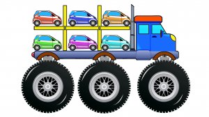Мультик для детей про автовоз и машинки - Какая машинка достанется этим животным