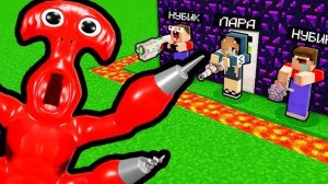 2 НУБА И ДЕВУШКА ПРО ПРОТИВ ХИРУРГ ГАРТЕН ОФ БАНБАН 7 В МАЙНКРАФТ